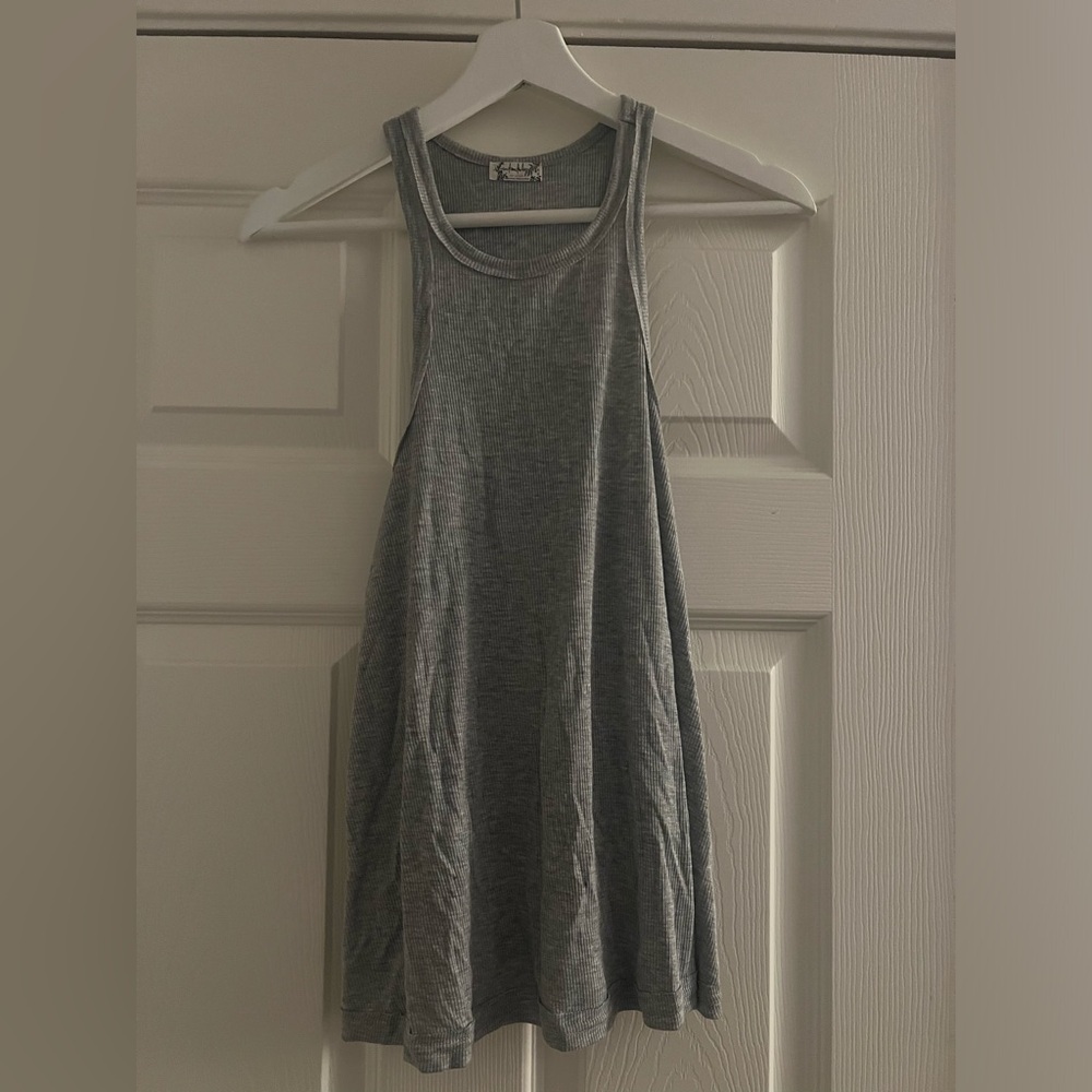 Free people grey tank top